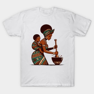 Afrocentric Mother And Baby T-Shirt